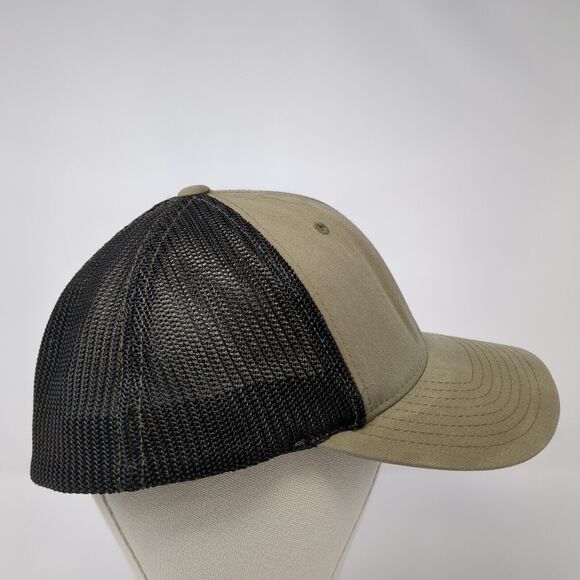 Hawktech Fitted Mesh Back Trucker Hat Brown L/XL Colorblock Richardson - Picture 4 of 9